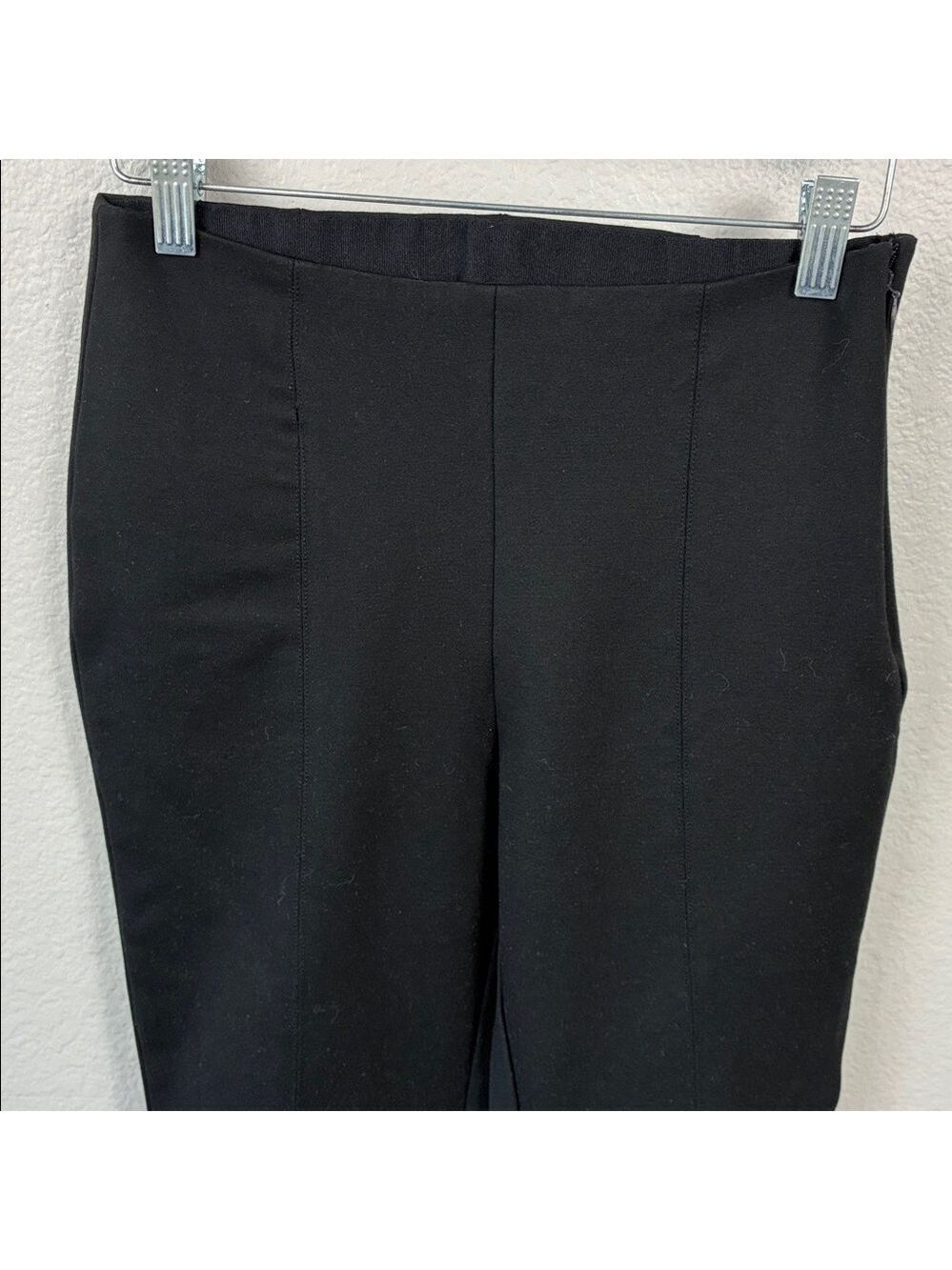 Quince Ultra Stretch Ponte Pintuck Ankle Pants Black Classic Minimalist M - Picture 5 of 11